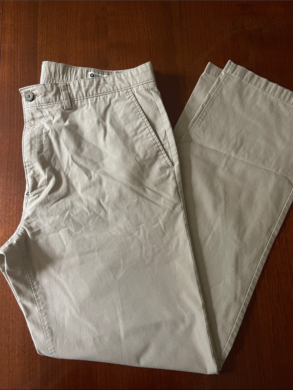Haggar Men's Chinos in Light Beige